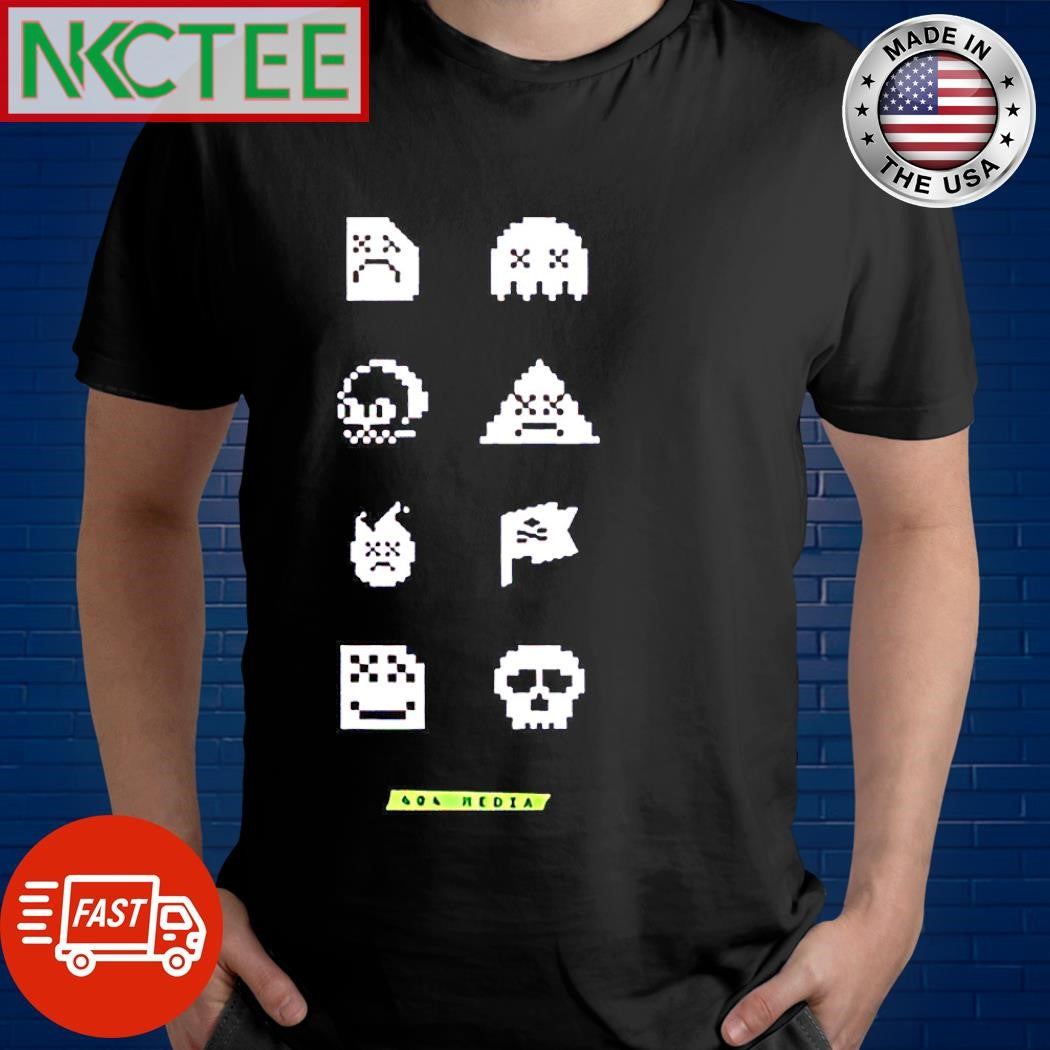 404 Media Heavy pacman shirt Unisex T-shirt, Sweatshirt, Hoodie, Long Sleeve Tee - T-Shirt, Sweatshirt, Hoodie