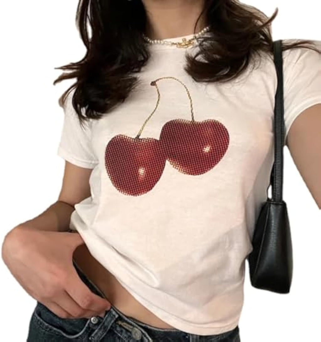 Baby Tees Y2k Shirt 2000s Fashion Cute Shirts 90s Outfit Woman Graphic Tees Y2k Vintage Clothes - T-Shirt, Sweatshirt, Hoodie