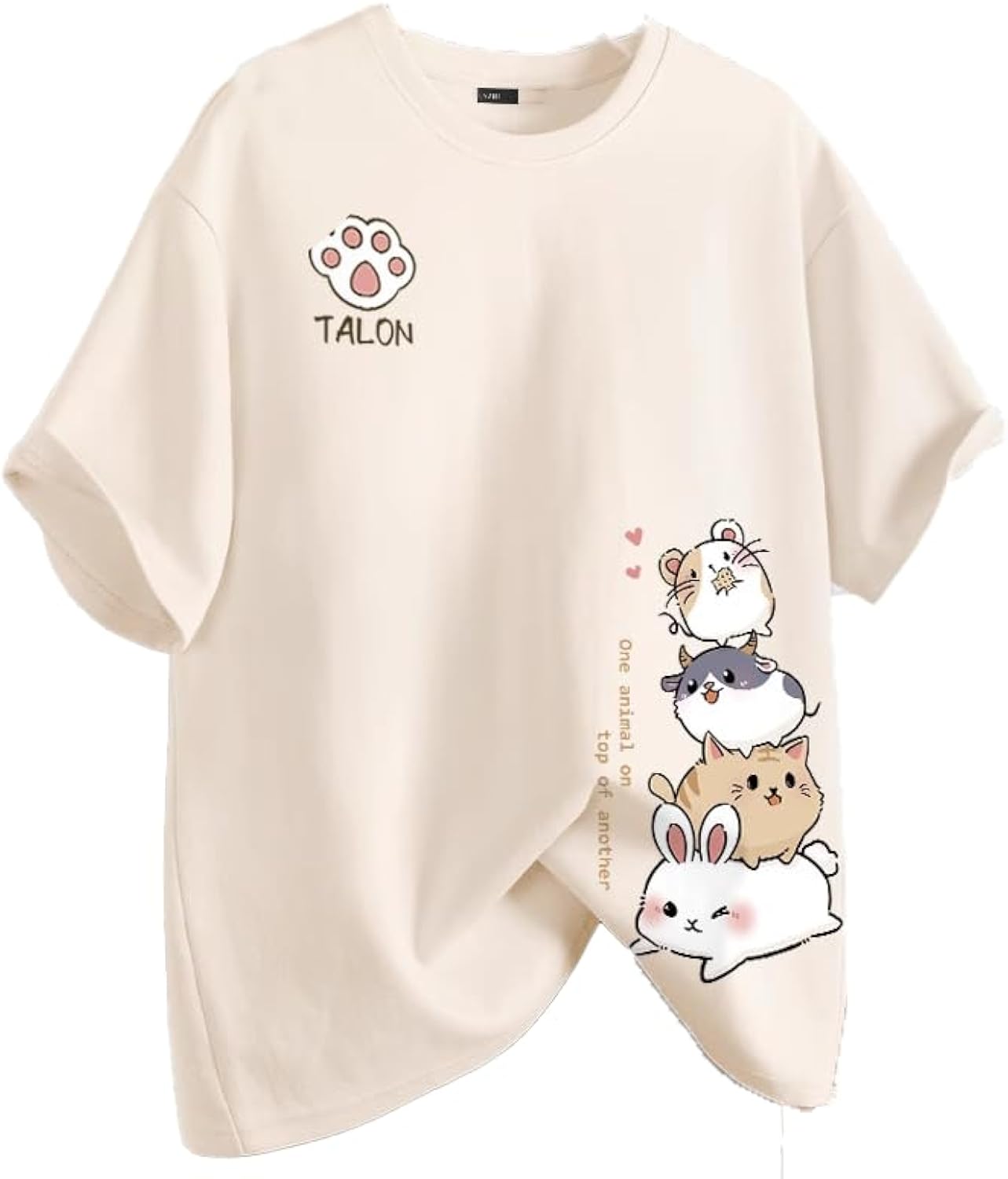 Y2K Kawaii Cute Graphic T-Shirt for Women Casual Cutecore Cat Print Cotton Shirts Summer Oversize Streetwear - T-Shirt, Sweatshirt, Hoodie