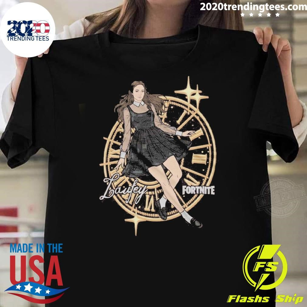 Laufey X Fortnite Clock Shirt Unisex T-shirt, Sweatshirt, Hoodie, Long Sleeve Tee - T-Shirt, Sweatshirt, Hoodie