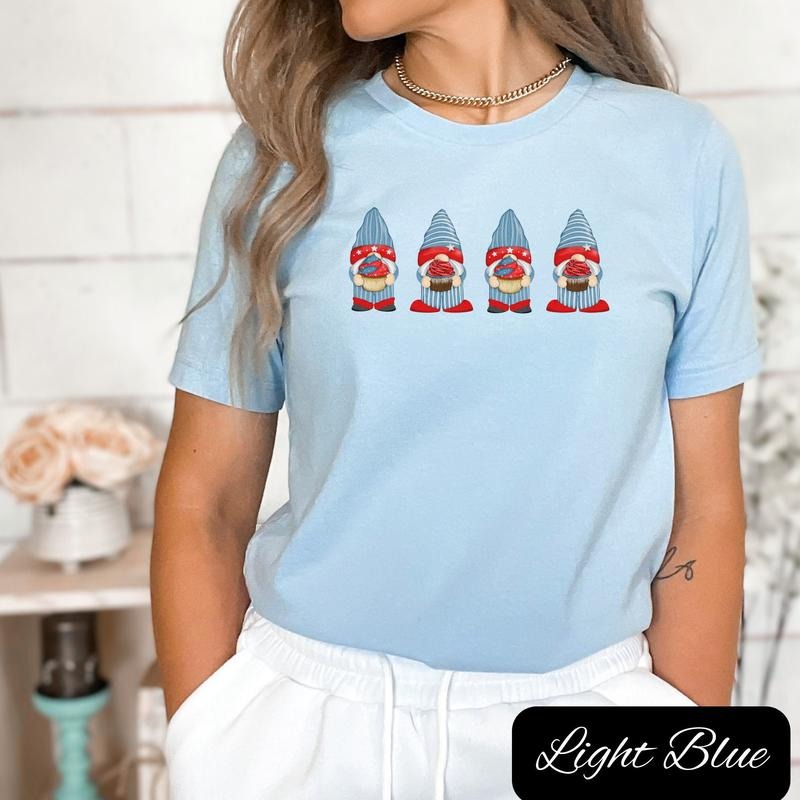 4th July Gnome Shirt American Gnome Shirt Patriotic Gnome 4th July Cupcakes Memorial Day Labor Day Bbq Shirt Cute 4th July T-Shirts, Hoodie, Sweatshirt - T-Shirt, Sweatshirt, Hoodie