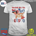4th Of July Hotdog Dog You Look Like The 4th Of July Make Me Want A Hotdog Shirt Unisex T-shirt, Sweatshirt, Hoodie, Long Sleeve Tee - T-Shirt, Sweatshirt, Hoodie