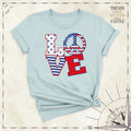 4th July Love Tshirte America Independence Day Celebration Big Usa Freedom Flag Shirt Memorial Day Sailor Girlfriend T-Shirts, Hoodie, Sweatshirt - T-Shirt, Sweatshirt, Hoodie