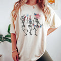 4th July Dancing Skeleton Shirt American Flag Shirt 4th July Stars Stripes Shirt Red White Blue Comfort Colors Shirt T-Shirts, Hoodie, Sweatshirt - T-Shirt, Sweatshirt, Hoodie