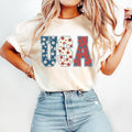 4th July Shirt USA Floral Flowers Shirt Independence Day & T-Shirts, Hoodie, Sweatshirt - T-Shirt, Sweatshirt, Hoodie