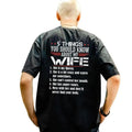5 Things You Should Know About My Wife Print Back Husband Shirt Wife Short Sleeve Classic Streetwear T-Shirts, Hoodie, Sweatshirt - T-Shirt, Sweatshirt, Hoodie