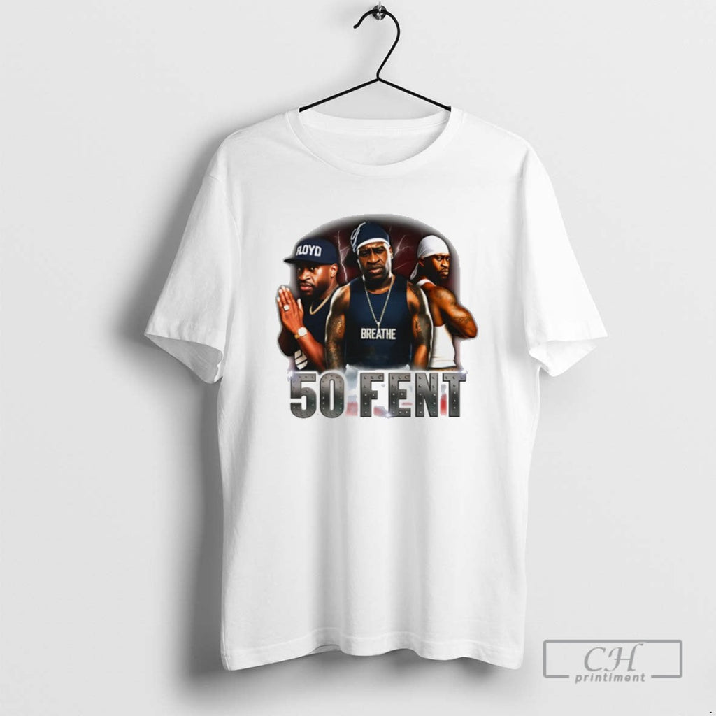 50 Fent George Floyd Graphic T Shirts Unisex T-shirt, Sweatshirt, Hoodie, Long Sleeve Tee - T-Shirt, Sweatshirt, Hoodie