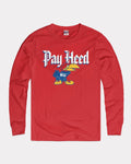 KU Jayhawks Pay Heed Cherry Long Sleeve T-Shirts, Hoodie, Sweatshirt - T-Shirt, Sweatshirt, Hoodie