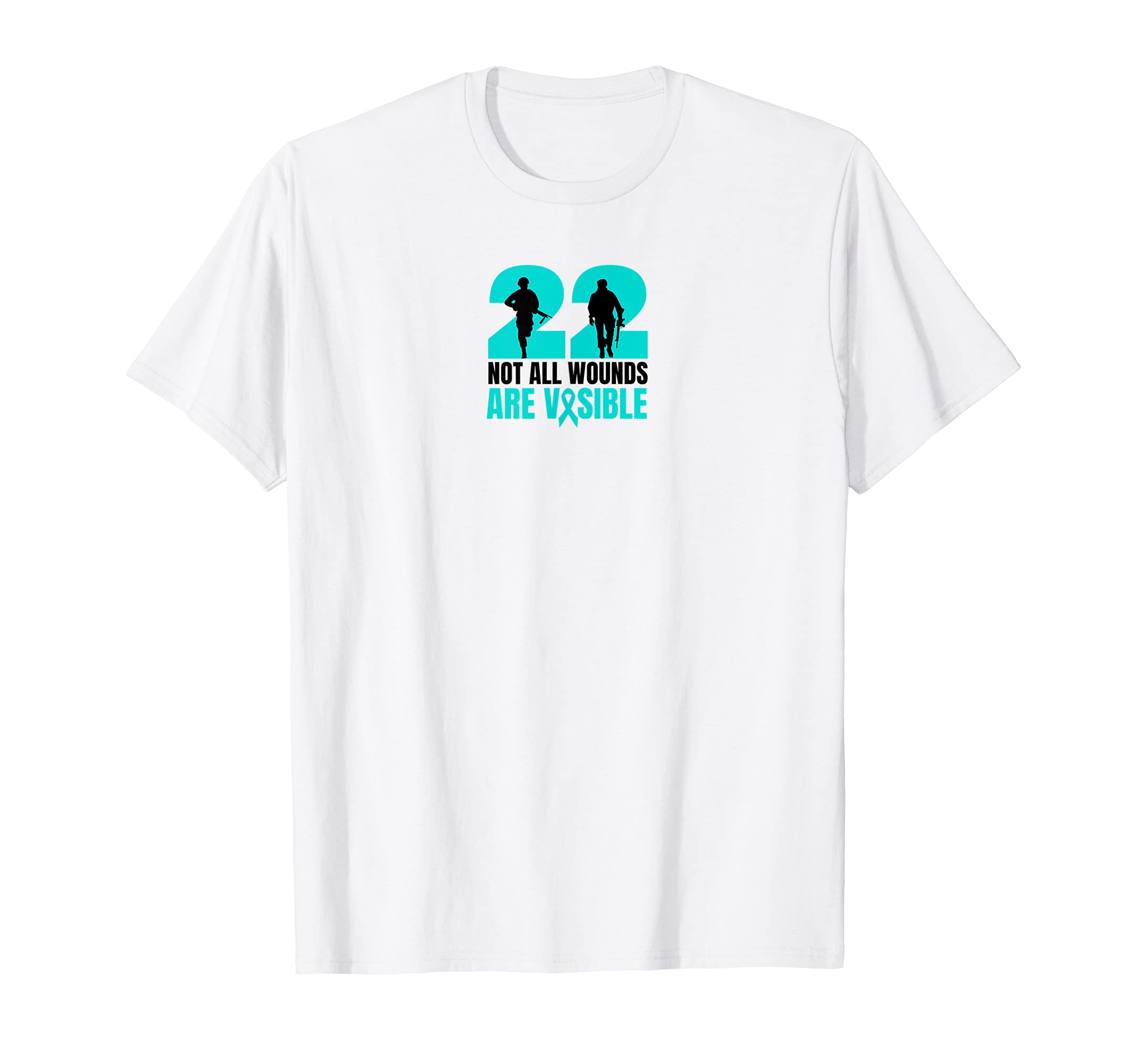 Ptsd Awareness Month 22 Support Veterans T-Shirt - Graphic Print Unisex - T-Shirt, Sweatshirt, Hoodie