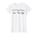 Im Simple Coffee Pizza Books Reader T-Shirt - Unique Graphic Men Women - T-Shirt, Sweatshirt, Hoodie