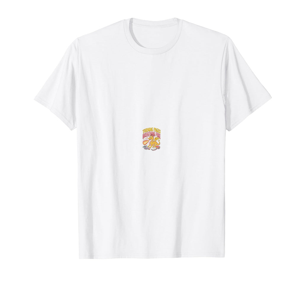 Turning Pages Breathing Fire T-Shirt - Aesthetic Graphic for Adults - T-Shirt, Sweatshirt, Hoodie