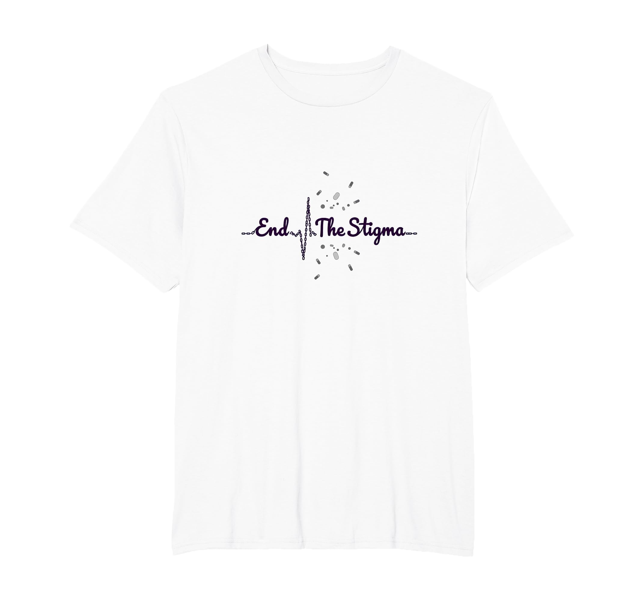 End Stigma Mental Health Awareness T-Shirt - Novelty Apparel Unisex - T-Shirt, Sweatshirt, Hoodie