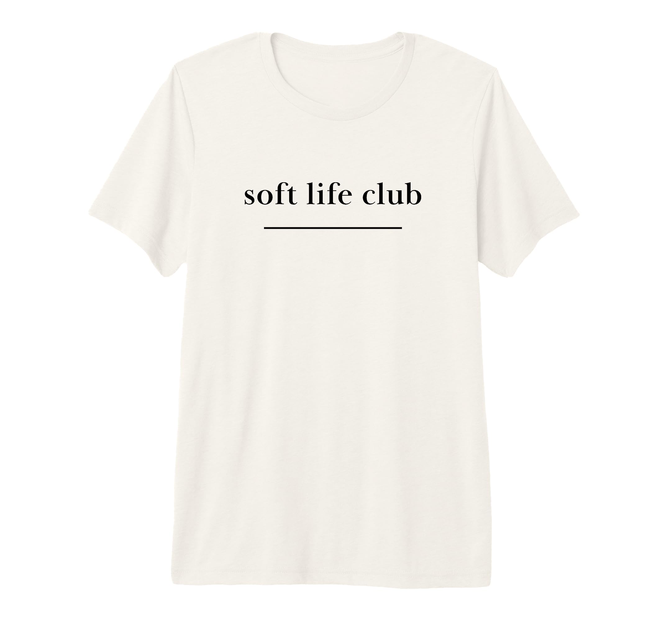 Soft Life Club Aesthetic Minimalist T-Shirt - Trendy Graphic Men Women - T-Shirt, Sweatshirt, Hoodie