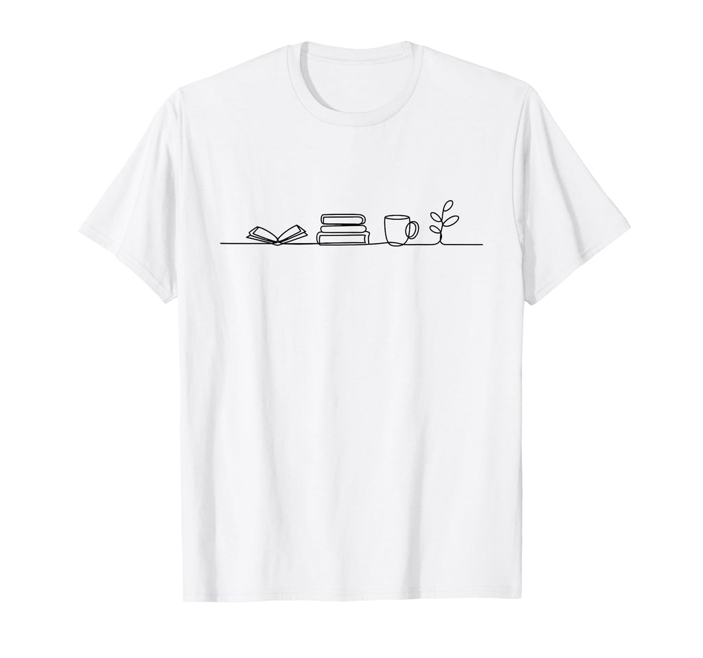 Coffee And Books Lover T-Shirt - Aesthetic Graphic for Adults - T-Shirt, Sweatshirt, Hoodie