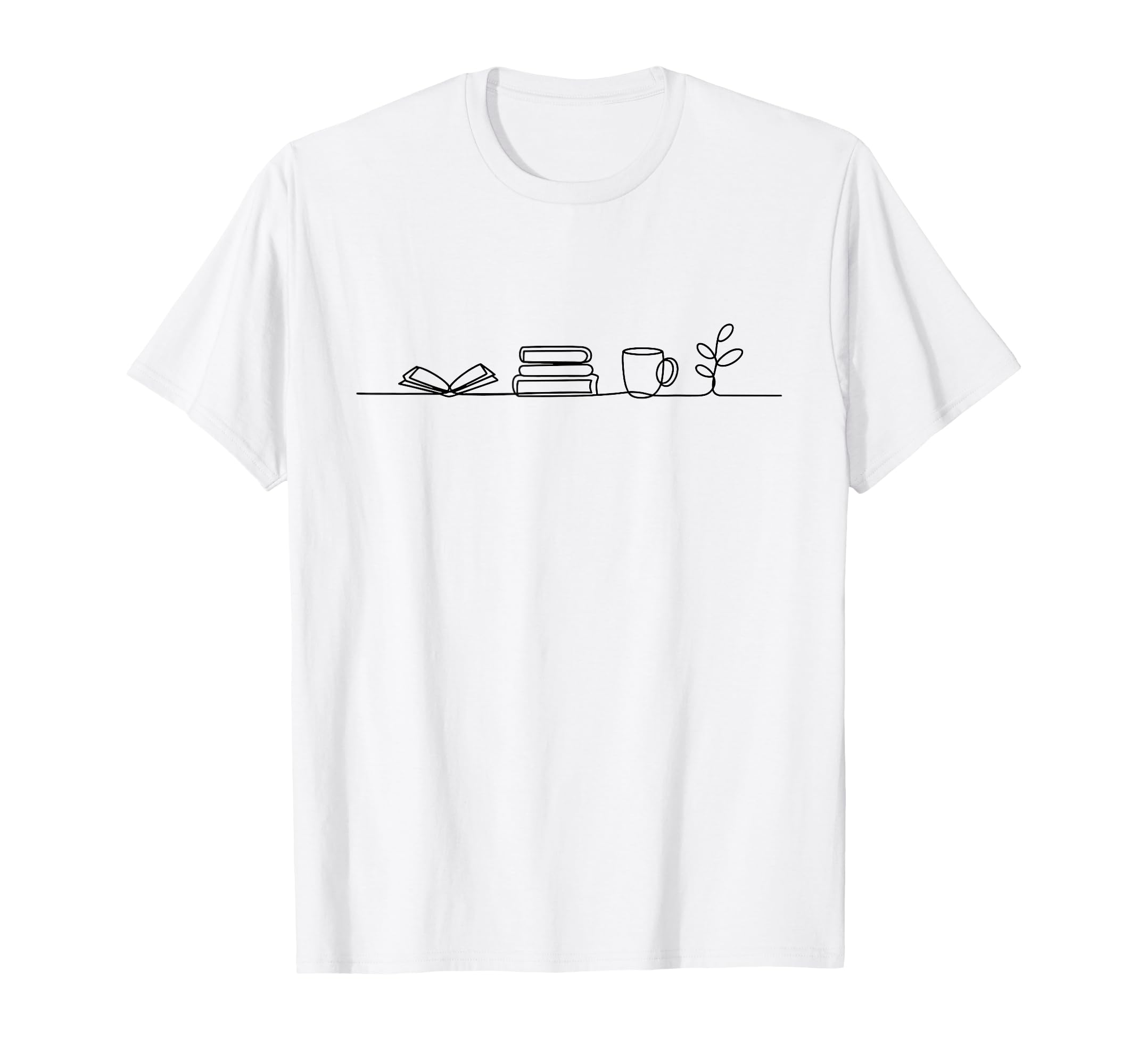 Coffee And Books Lover T-Shirt - Aesthetic Graphic for Adults - T-Shirt, Sweatshirt, Hoodie