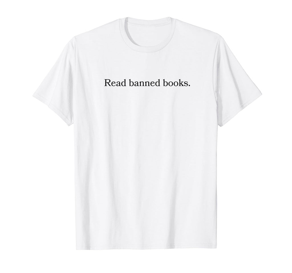 Book Lovers Read Banned Books Reading T-Shirt - Minimalist Print Unisex - T-Shirt, Sweatshirt, Hoodie
