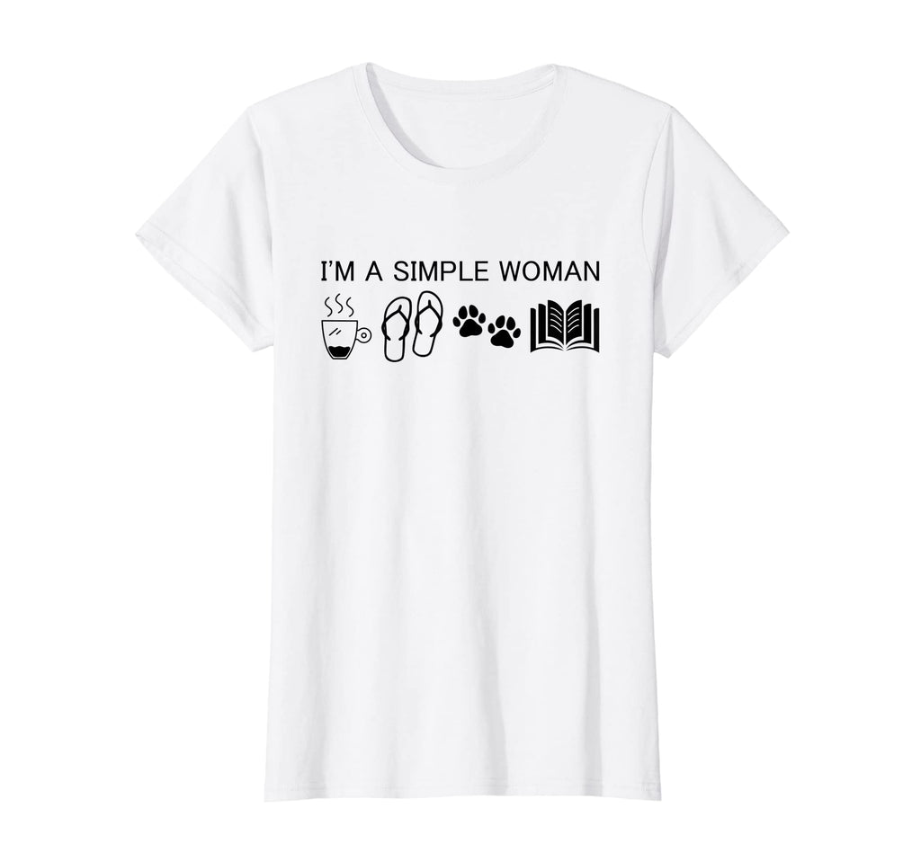 Womens Im Simple I Love Coffee Flip T-Shirt - Custom Art Print Unisex - T-Shirt, Sweatshirt, Hoodie