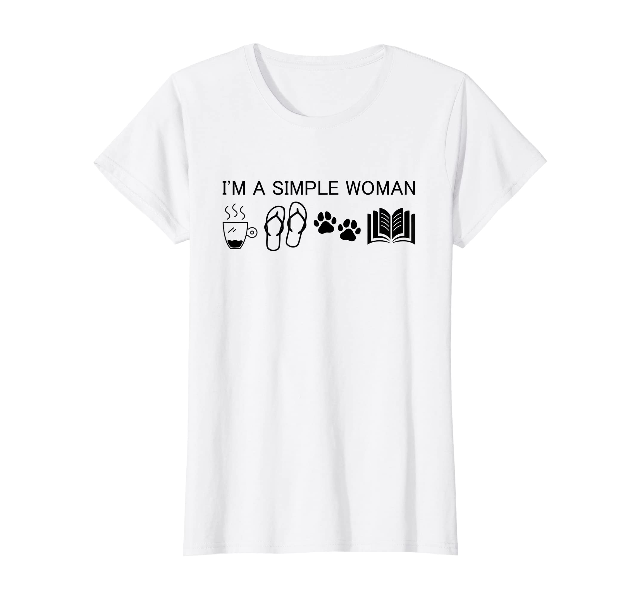 Womens Im Simple I Love Coffee Flip T-Shirt - Custom Art Print Unisex - T-Shirt, Sweatshirt, Hoodie