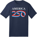 America250 Official Classic Dark Navy 100% Cotton Tee 5.4oz | Commemorative Apparel for Americas 250th Anniversary - T-Shirt, Sweatshirt, Hoodie