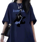 Women Vintage Oversized T-Shirt Y2K Cat Graphic Harajuku Tee Tops Summer Emo Grunge Streetwear Preppy Gothtic Clothes - T-Shirt, Sweatshirt, Hoodie