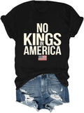 No Kings in America T-Shirt, No Kings in America Shirt, Vintage Flag US Independence T Shirt, 2025 Us Flag Tshirt - T-Shirt, Sweatshirt, Hoodie