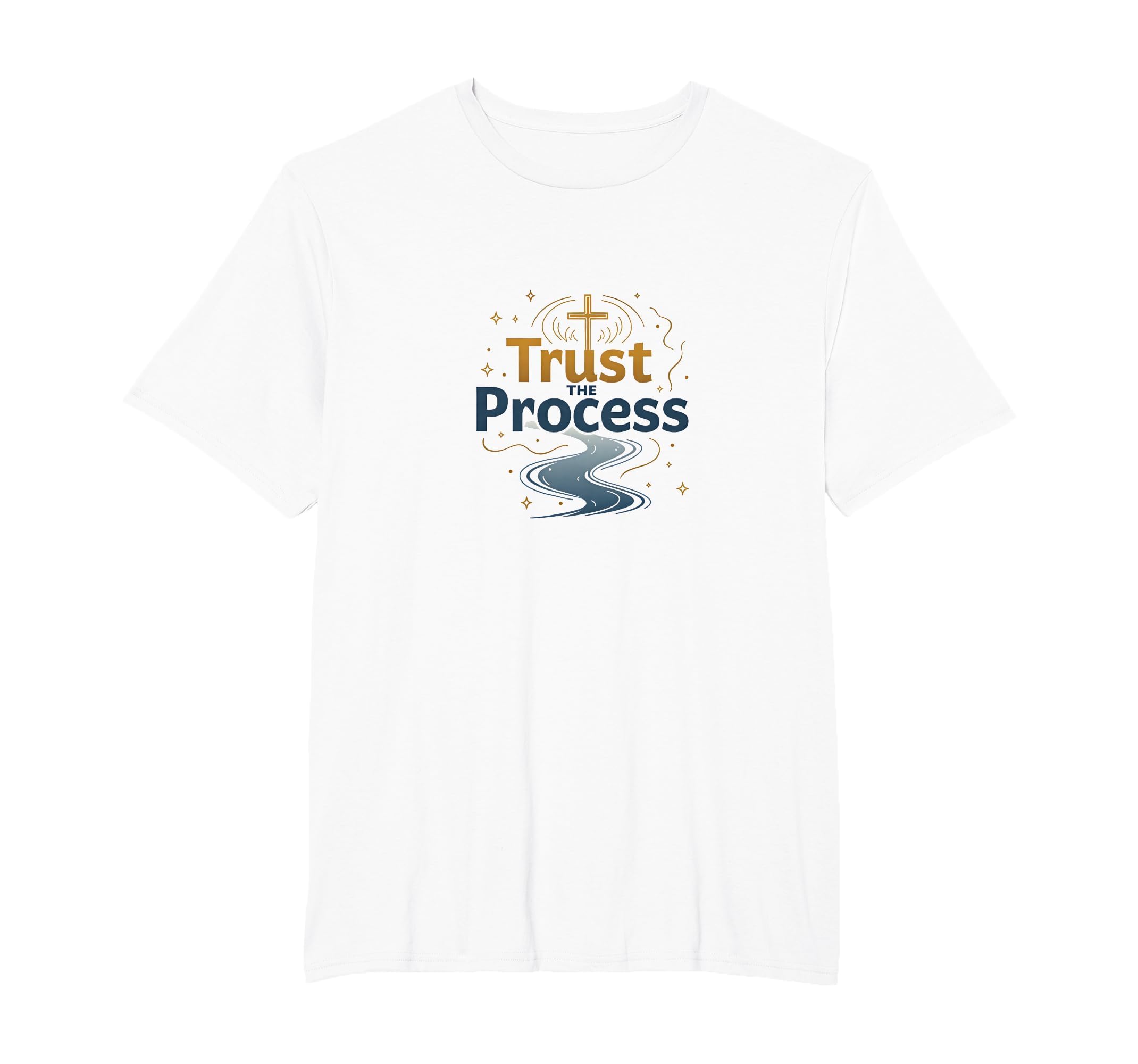 Jesus Saves Trust Process Christian T-Shirt - Minimalist Print for Adults - T-Shirt, Sweatshirt, Hoodie