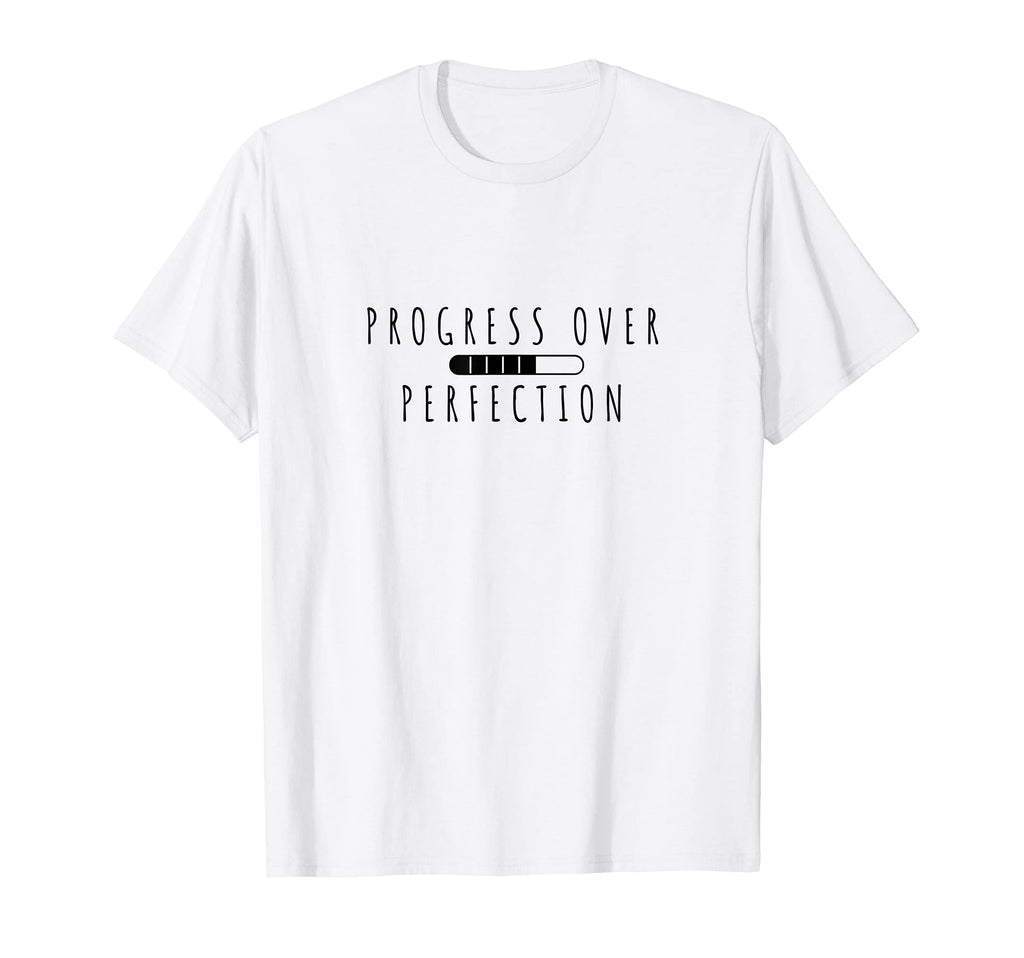 Progress Over Perfection Back To T-Shirt - Trendy Graphic for Adults - T-Shirt, Sweatshirt, Hoodie