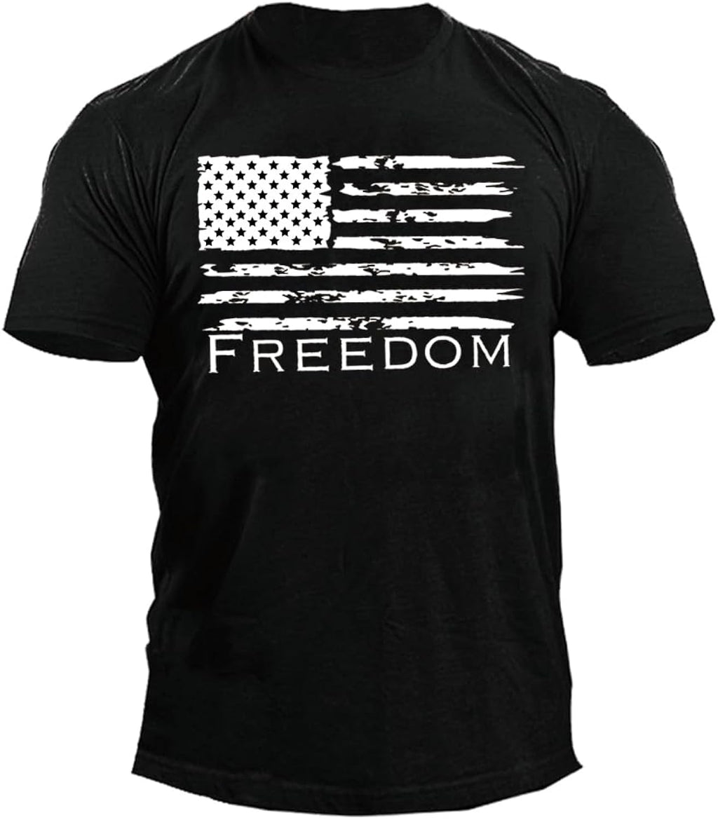 Mrocioa USA Flag 4th July American Red White Blue Star Stripes Patriotic T-Shirt Size M L XL XXL 3XL - T-Shirt, Sweatshirt, Hoodie