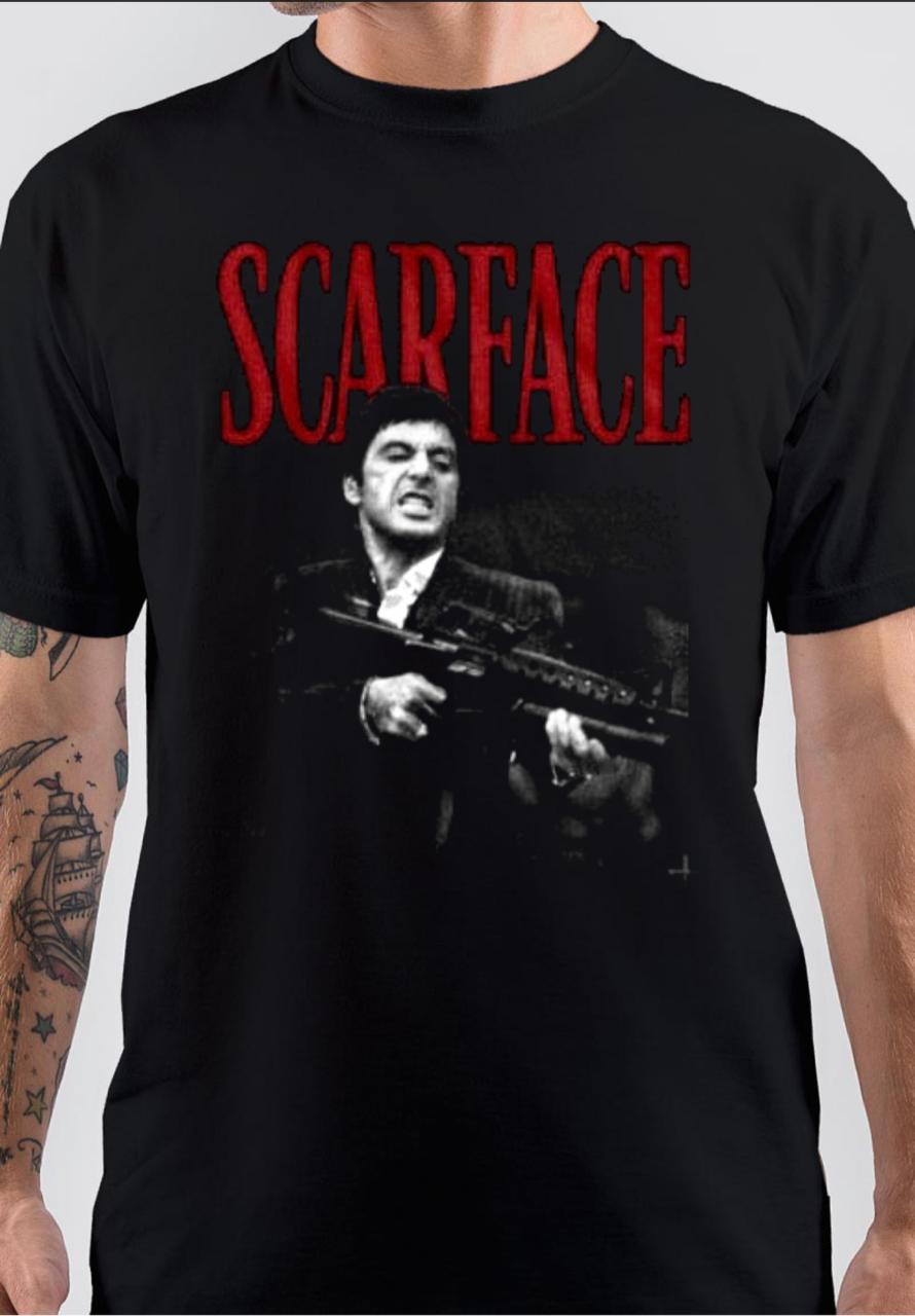 Scarface Half Sleeve Black T-Shirts, Hoodie, Sweatshirt - T-Shirt, Sweatshirt, Hoodie