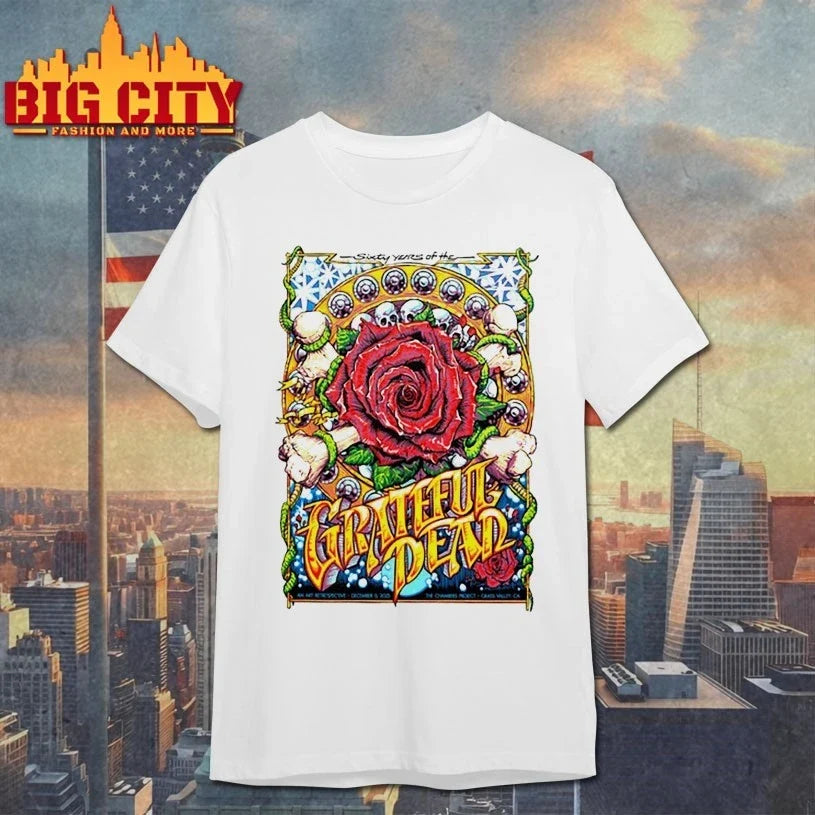 60 Years Of The Grateful Dead In Nevada City CA On Dec 6 2025 shirt Unisex T-shirt, Sweatshirt, Hoodie, Long Sleeve Tee - T-Shirt, Sweatshirt, Hoodie