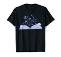 Floral Flower Book Reading Bookworm T-Shirt - Minimalist Print Men Women - T-Shirt, Sweatshirt, Hoodie