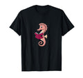 Sea Horse Reading Books Literature T-Shirt - Aesthetic Graphic Unisex - T-Shirt, Sweatshirt, Hoodie