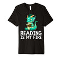Dragon Reading Book Worm Nerd School T-Shirt - Unique Graphic Men Women - T-Shirt, Sweatshirt, Hoodie