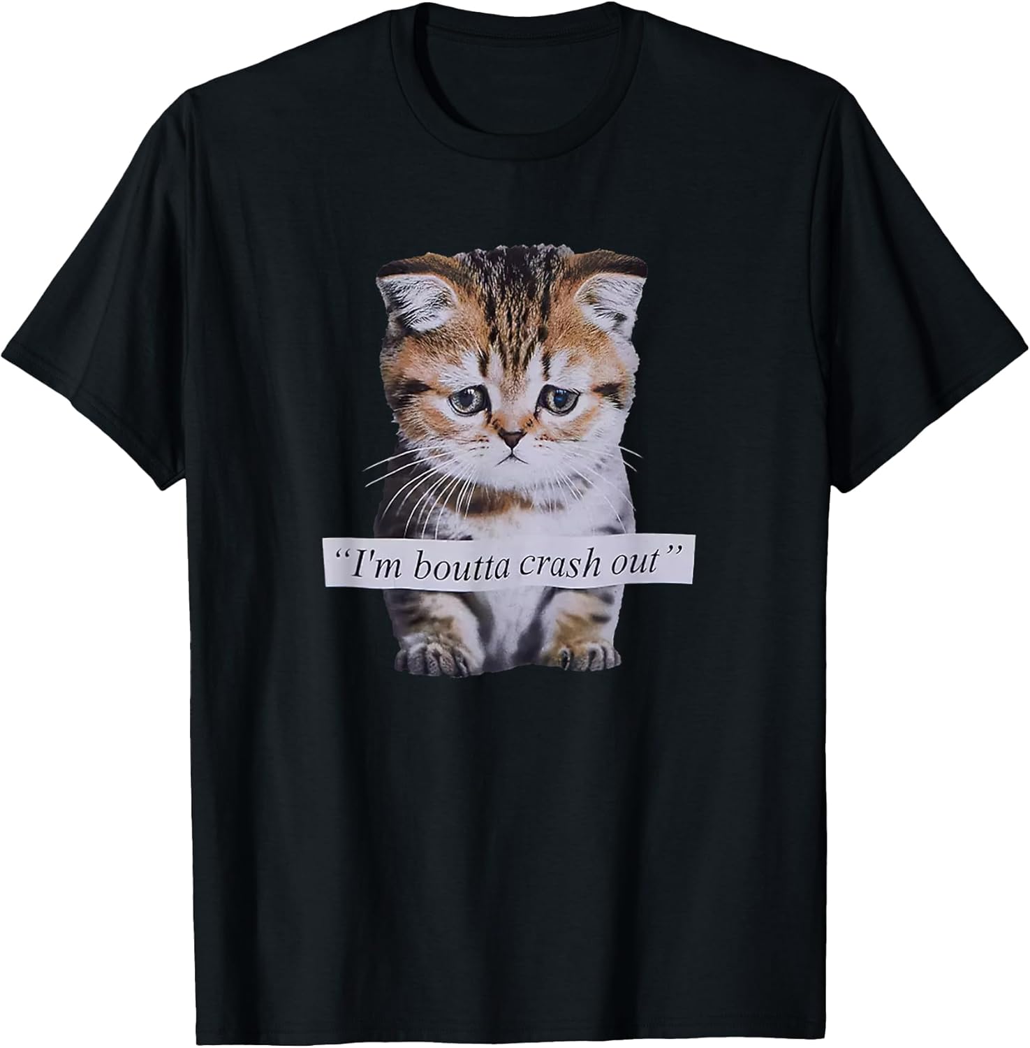 I'm Boutta Crash Out Cat Funny Meme Cat Pet Lover Unisex T-shirt, Sweatshirt, Hoodie, Long Sleeve Tee - T-Shirt, Sweatshirt, Hoodie