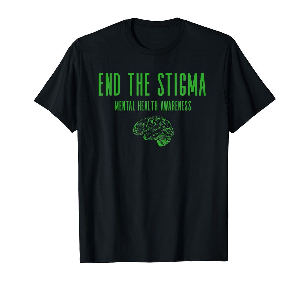Mental Health Awareness Green End T-Shirt - Custom Art Print for Adults - T-Shirt, Sweatshirt, Hoodie