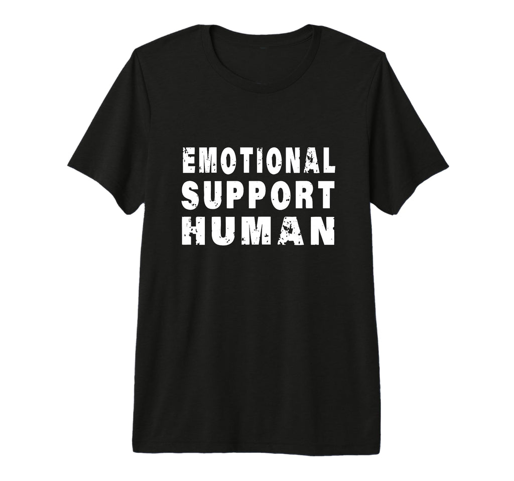 Emotional Support Human Tri Blend T-Shirt - Graphic Print Men Women - T-Shirt, Sweatshirt, Hoodie