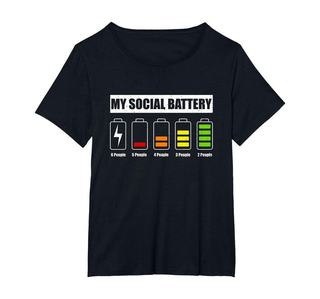 My Social Battery Low Energy Anti T-Shirt - Casual Everyday Wear Unisex - T-Shirt, Sweatshirt, Hoodie