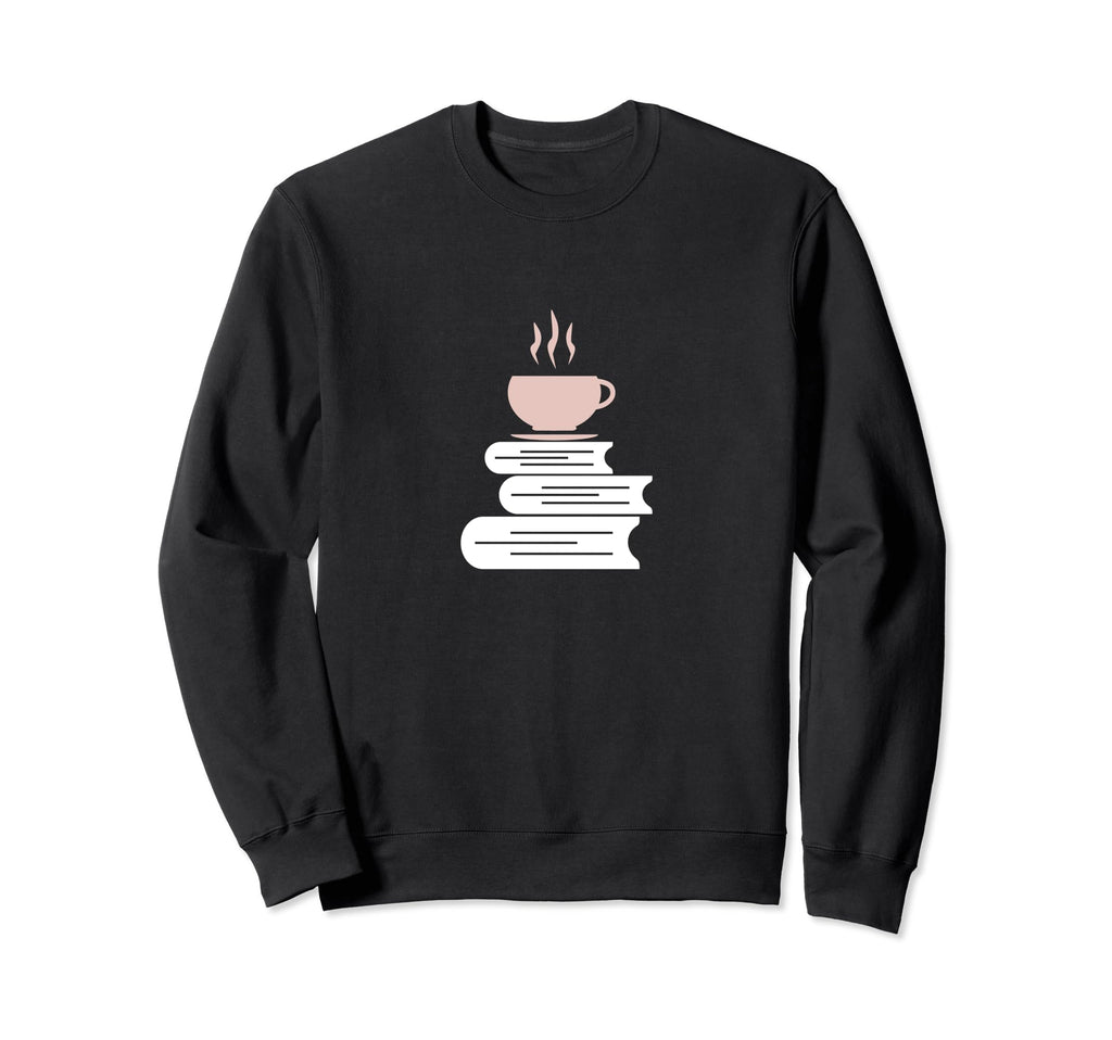 Morning Coffee And Books Sweatshirt - Streetwear Style for Adults - T-Shirt, Sweatshirt, Hoodie