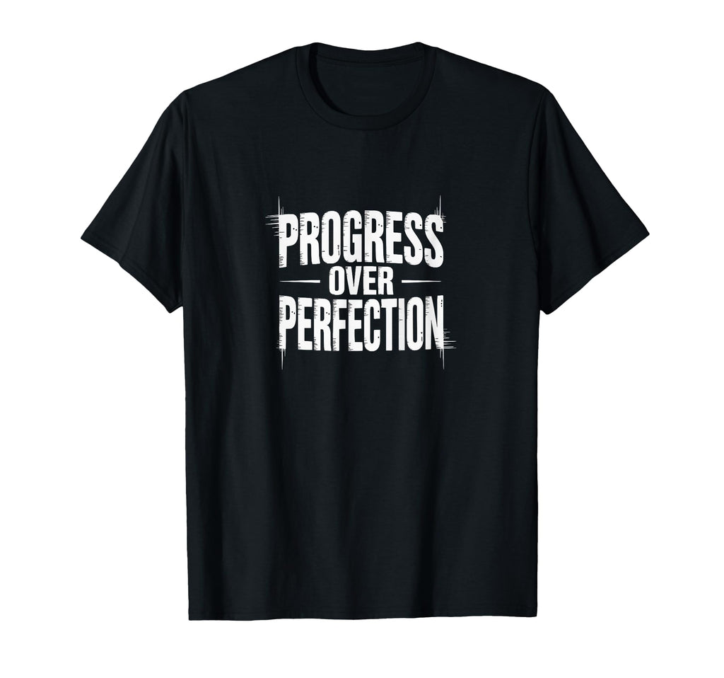 Abstract Glitch Typography Progress T-Shirt - Casual Everyday Wear Unisex - T-Shirt, Sweatshirt, Hoodie