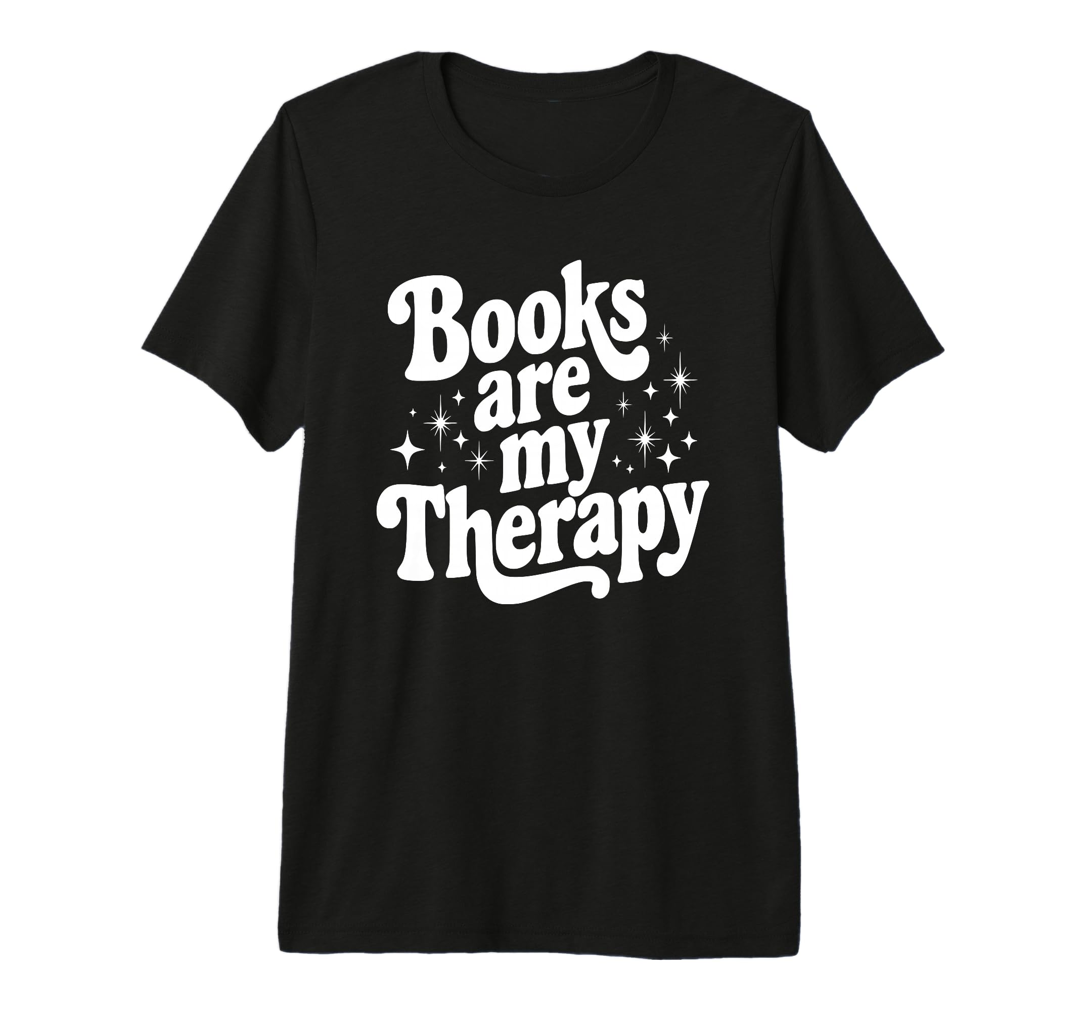 Books Are My Therapy Reading Tri Blend T-Shirt - Unique Graphic for Adults - T-Shirt, Sweatshirt, Hoodie