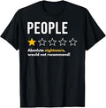 People One Star Absolute Nightmare Would Not Recommend T-Shirt Unisex T-shirt, Sweatshirt, Hoodie, Long Sleeve Tee - T-Shirt, Sweatshirt, Hoodie