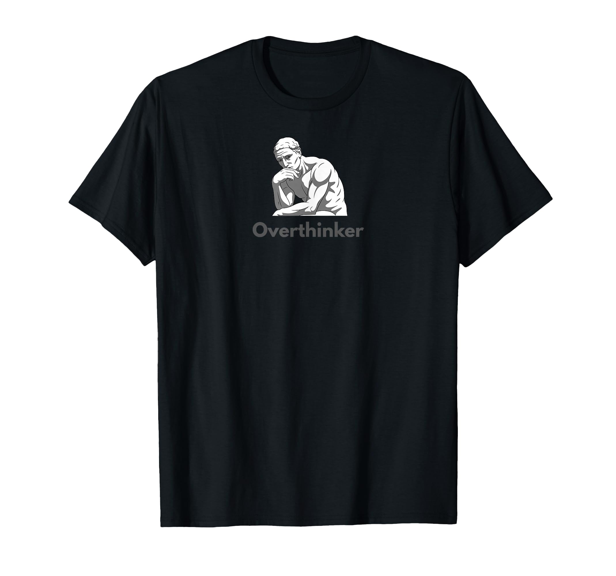 Overthinker T-Shirt - Minimalist Print Men Women - T-Shirt, Sweatshirt, Hoodie