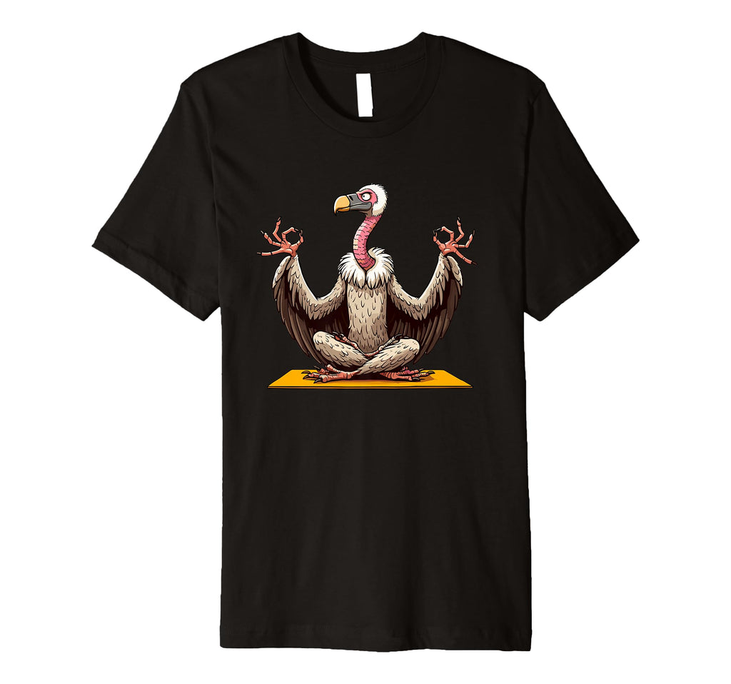 Meditation Vulture Yoga Pose Relaxing T-Shirt - Trendy Graphic Unisex - T-Shirt, Sweatshirt, Hoodie