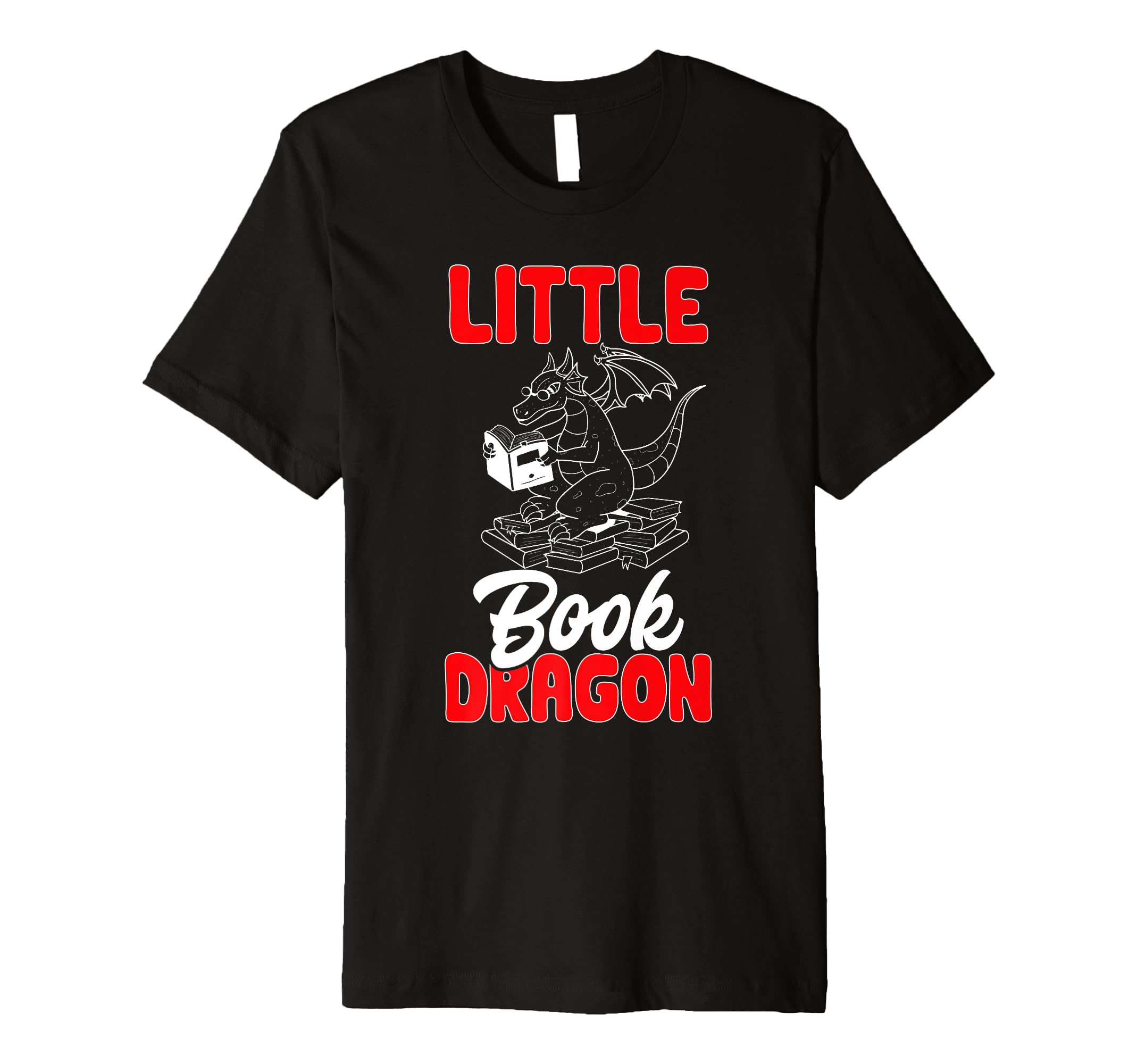 Dragon Little Book Dragon Reading T-Shirt - Casual Everyday Wear for Adults - T-Shirt, Sweatshirt, Hoodie