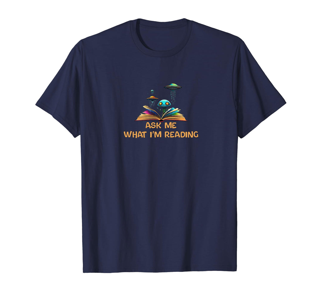 Ask Me What Im Reading Book Worm T-Shirt - Aesthetic Graphic Men Women - T-Shirt, Sweatshirt, Hoodie