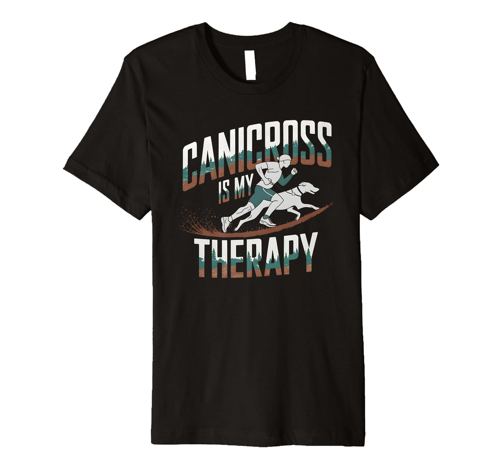 Canicross Is My Therapy Dog Sport T-Shirt - Aesthetic Graphic for Adults - T-Shirt, Sweatshirt, Hoodie