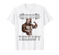 English Bulldog Dog Powerlifter T-Shirt - Custom Art Print Men Women - T-Shirt, Sweatshirt, Hoodie