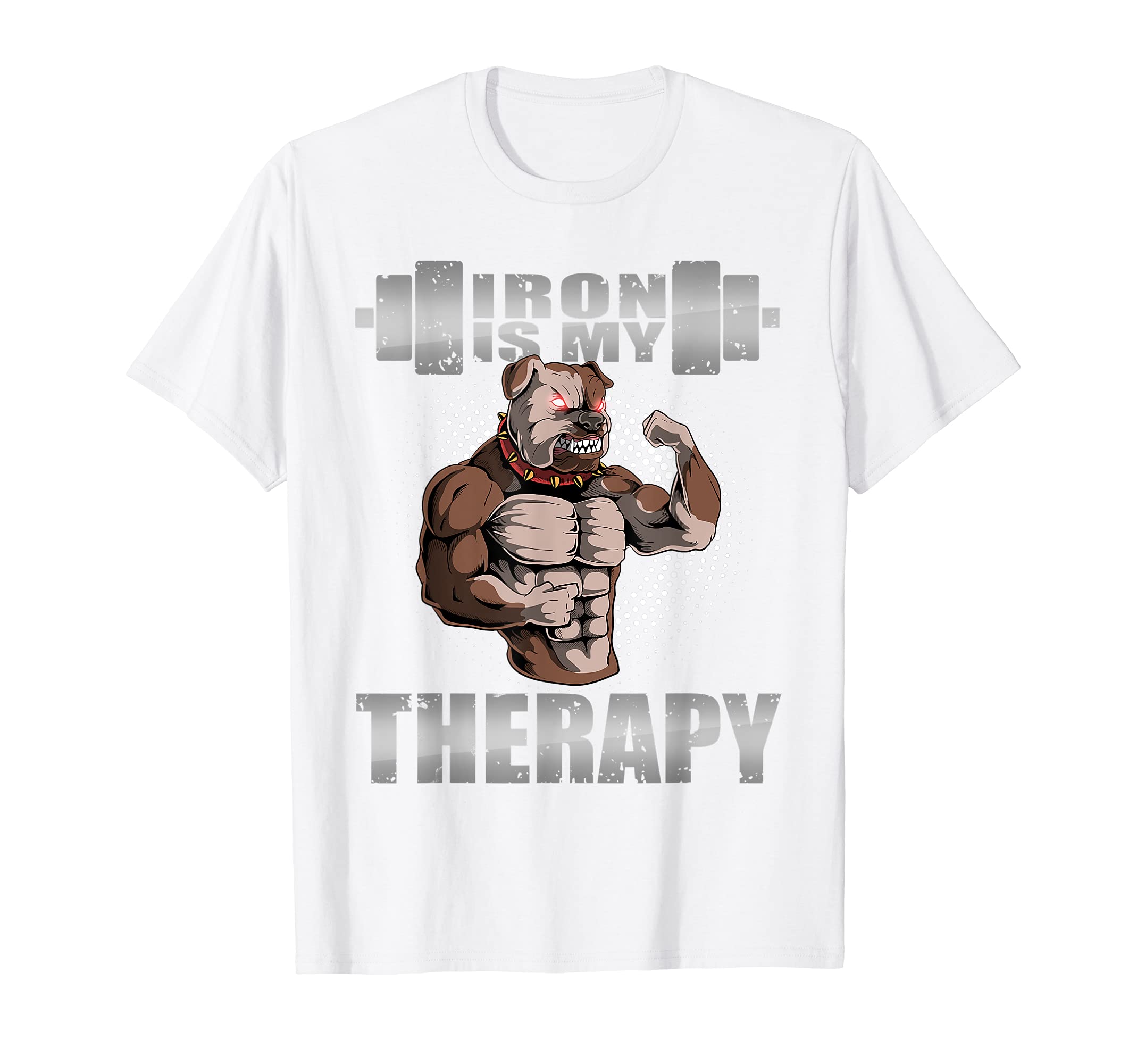 English Bulldog Dog Powerlifter T-Shirt - Custom Art Print Men Women - T-Shirt, Sweatshirt, Hoodie
