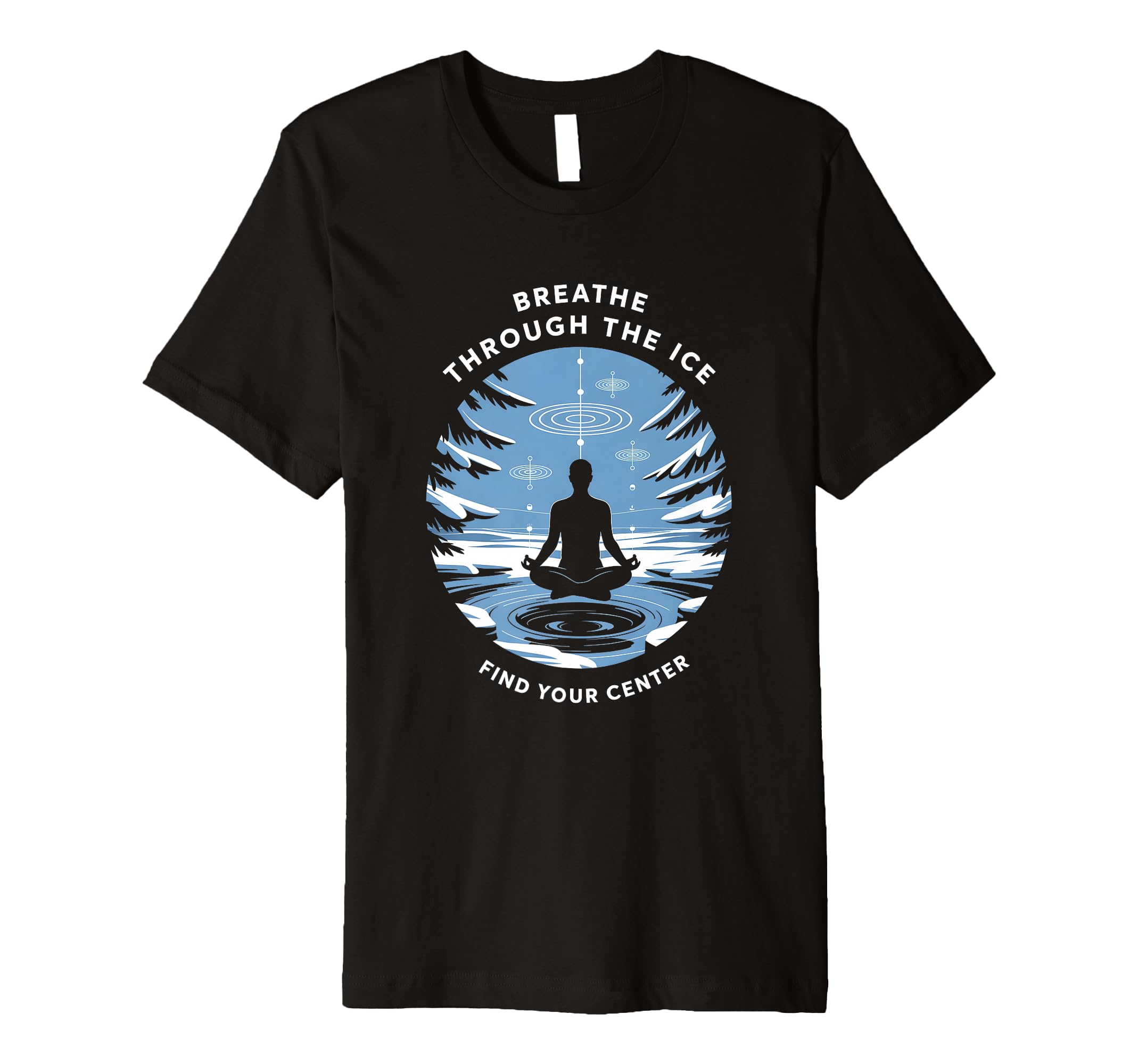 Cold Plunge Breathwork Reset Mindful T-Shirt - Custom Art Print Unisex - T-Shirt, Sweatshirt, Hoodie