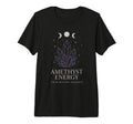 Amethyst Addict Healing Crystal Energy T-Shirt - Aesthetic Graphic Unisex - T-Shirt, Sweatshirt, Hoodie